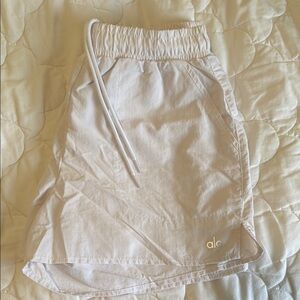 ALO Yoga White Athletic Shorts